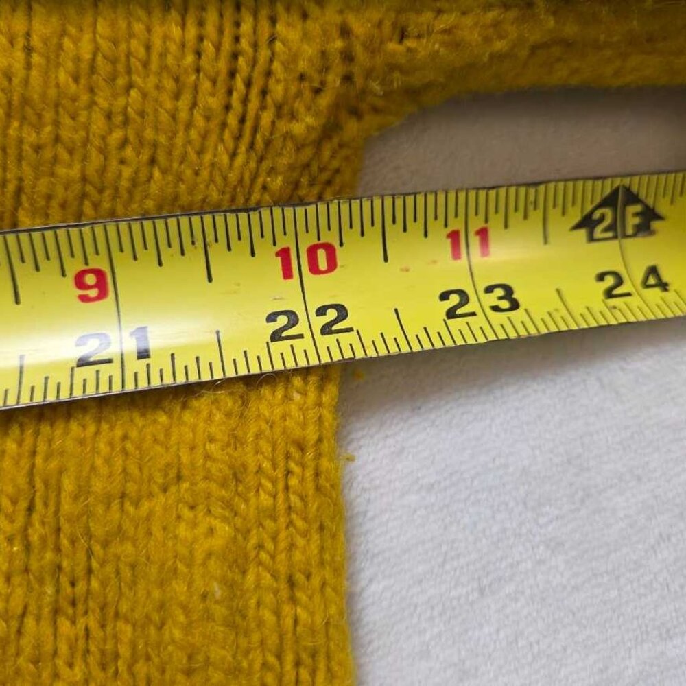 XL Maeve x Anthropologie chunky yellow lace cardigan sweater - Picture 9 of 12